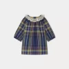 Newborn & Baby Bonpoint Dresses | Flavili Dress Navy Tartan