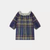 Newborn & Baby Bonpoint Dresses | Flavili Dress Navy Tartan