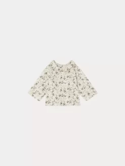 Newborn & Baby Bonpoint Tops | Florent Shirt Ecru Flowers