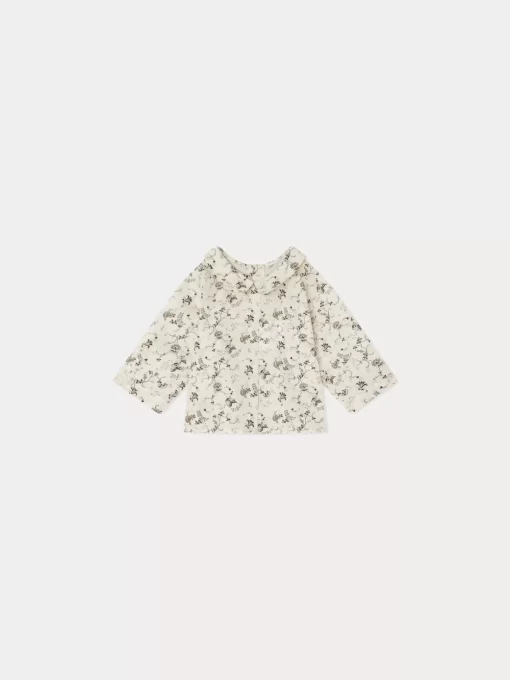 Newborn & Baby Bonpoint Tops | Florent Shirt Ecru Flowers