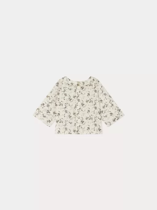 Newborn & Baby Bonpoint Tops | Florent Shirt Ecru Flowers