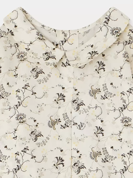 Newborn & Baby Bonpoint Tops | Florent Shirt Ecru Flowers
