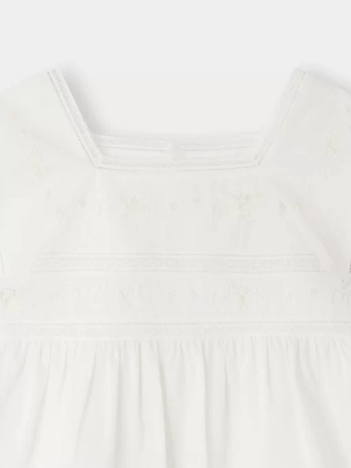 Child Bonpoint Tops | Flower Blouse Milk White