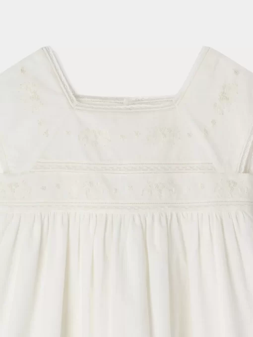 Child Bonpoint Dresses | Framboise Dress Milk White