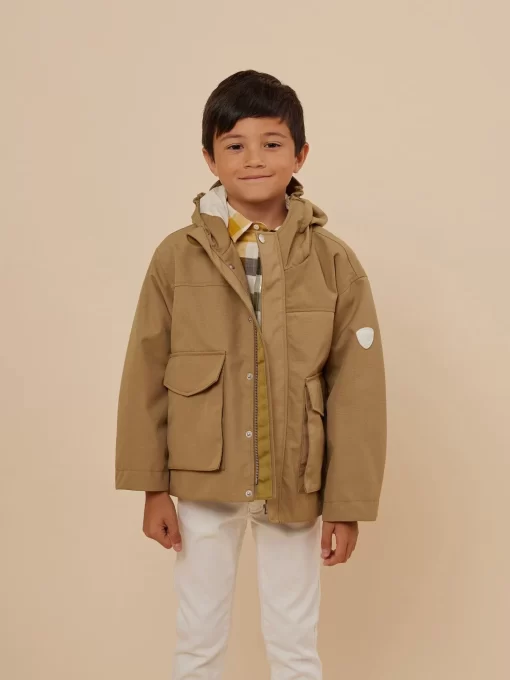 Child Bonpoint Coats And Outerwear | Frisky Parka Caramel