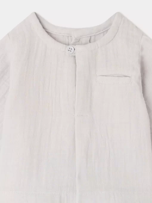 Newborn & Baby Bonpoint Tops | Gauguin Tunic Gray Blue