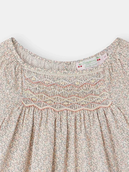 Child Bonpoint Tops | Grenade Smocked Blouse Pink