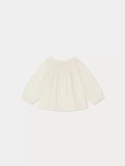 Newborn & Baby Bonpoint Tops | Griotte Smocked Blouse Printed Gold