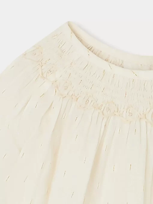 Newborn & Baby Bonpoint Tops | Griotte Smocked Blouse Printed Gold