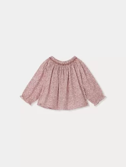 Newborn & Baby Bonpoint Tops | Griotte Smocked Blouse Ruby
