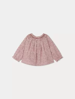 Newborn & Baby Bonpoint Tops | Griotte Smocked Blouse Ruby