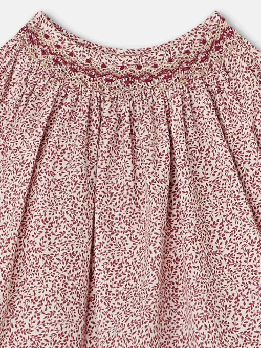 Newborn & Baby Bonpoint Tops | Griotte Smocked Blouse Ruby