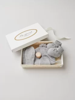 Newborn & Baby Bonpoint Childcare | Heather Grey Accessory Set