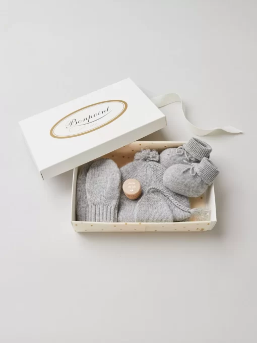 Newborn & Baby Bonpoint Childcare | Heather Grey Accessory Set