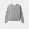 Child Bonpoint Cardigans And Sweaters | Heathered Gray Cardigan