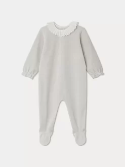 Newborn & Baby Bonpoint Onesies And Pajamas | Heritier Pajamas Gray Blue