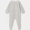 Newborn & Baby Bonpoint Onesies And Pajamas | Heritier Pajamas Gray Blue