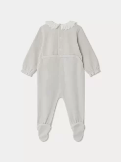 Newborn & Baby Bonpoint Onesies And Pajamas | Heritier Pajamas Gray Blue