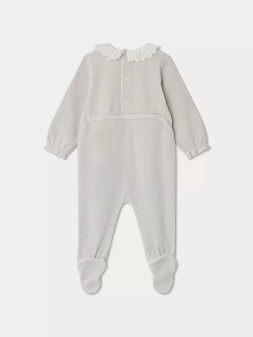 Newborn & Baby Bonpoint Onesies And Pajamas | Heritier Pajamas Gray Blue