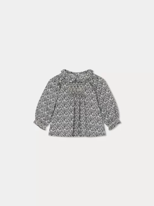 Newborn & Baby Bonpoint Tops | Julietti Smocked Blouse Navy