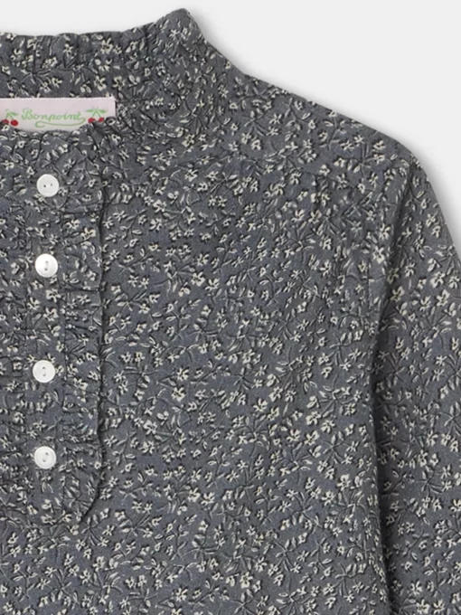 Child Bonpoint Tops | Juna Blouse Slate Grey