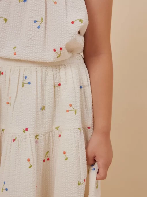 Child Bonpoint Skirts | Lise Skirt Milk White