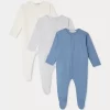Newborn & Baby Bonpoint Onesies And Pajamas | Lot De Pyjamas Cosima Bleu Du Nord