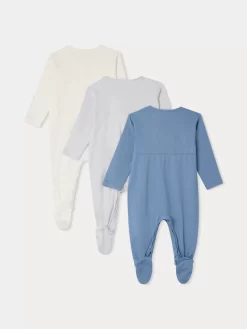 Newborn & Baby Bonpoint Onesies And Pajamas | Lot De Pyjamas Cosima Bleu Du Nord