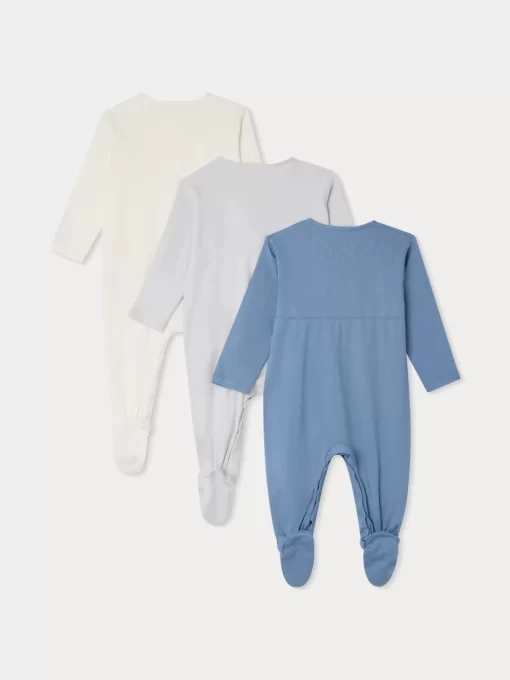 Newborn & Baby Bonpoint Onesies And Pajamas | Lot De Pyjamas Cosima Bleu Du Nord