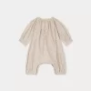 Newborn & Baby Bonpoint Pants, Bloomers, And Rompers | Luce Romper Pink Flowers