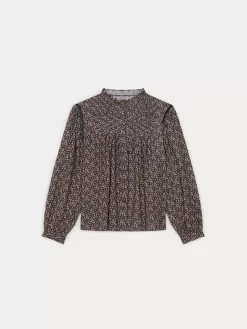 Women Bonpoint | Madison Shirt Petrole Flowers