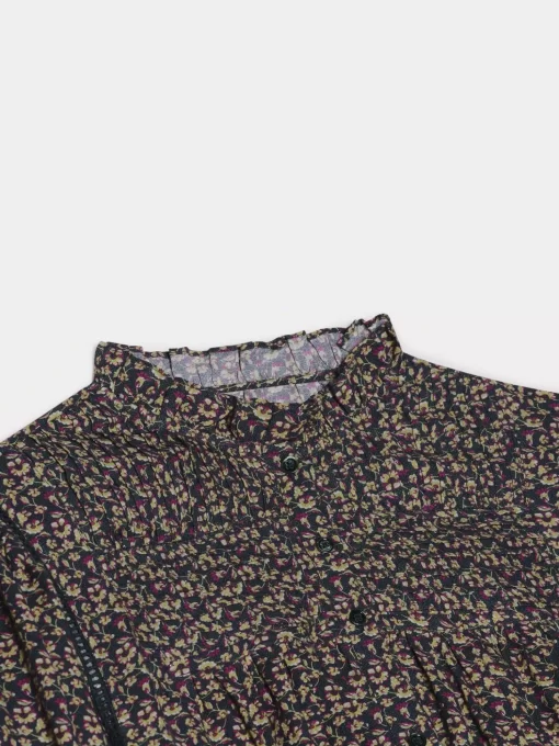 Women Bonpoint | Madison Shirt Petrole Flowers