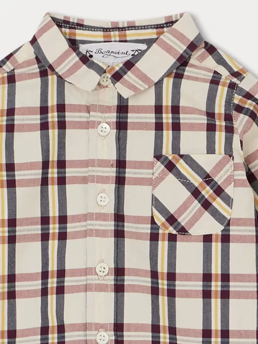 Newborn & Baby Bonpoint Tops | Malo Shirt Burgundy