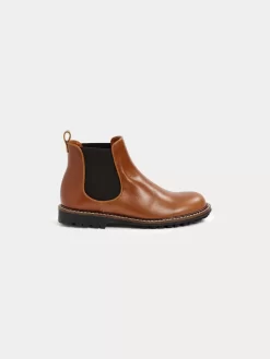Child Bonpoint Shoes | Mathis Boots With Elastic Bands Caramel