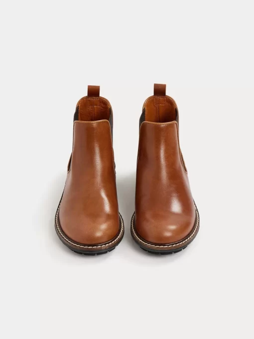 Child Bonpoint Shoes | Mathis Boots With Elastic Bands Caramel