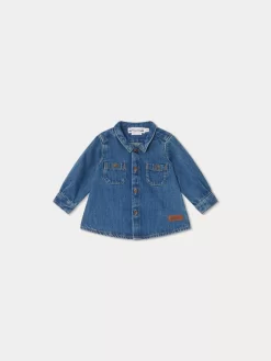Newborn & Baby Bonpoint Tops | Mico Shirt Light Denim
