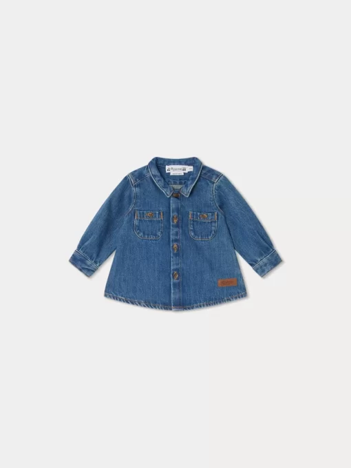 Newborn & Baby Bonpoint Tops | Mico Shirt Light Denim