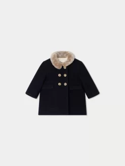 Newborn & Baby Bonpoint Outerwear | Moka Coat Navy
