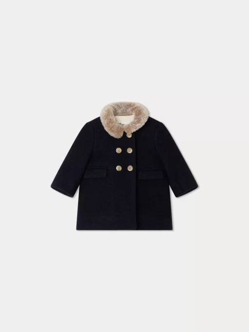 Newborn & Baby Bonpoint Outerwear | Moka Coat Navy