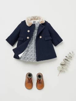 Newborn & Baby Bonpoint Outerwear | Moka Coat Navy