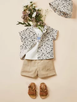 Newborn & Baby Bonpoint Bloomers, Shorts, And Pants | Nateo Shorts Light Khaki