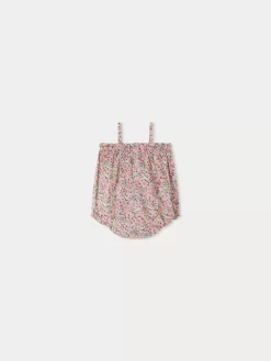 Newborn & Baby Bonpoint Pants, Bloomers, And Rompers | Nefle Romper Coral
