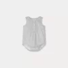 Newborn & Baby Bonpoint Pants, Bloomers, And Rompers | Nico Romper Sky Blue