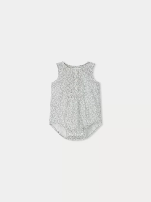 Newborn & Baby Bonpoint Pants, Bloomers, And Rompers | Nico Romper Sky Blue