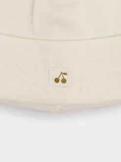 Newborn & Baby Bonpoint Socks And Accessories | Organic Cotton Baby Hat Milk White