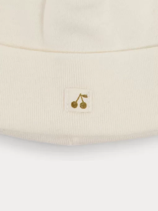 Newborn & Baby Bonpoint Socks And Accessories | Organic Cotton Baby Hat Milk White