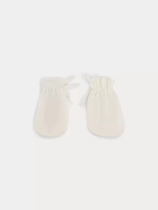 Newborn & Baby Bonpoint Socks And Accessories | Organic Cotton Mittens Milk White