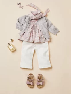 Newborn & Baby Bonpoint Bloomers, Shorts, And Pants | Pantalon Bellino Blanc Lait