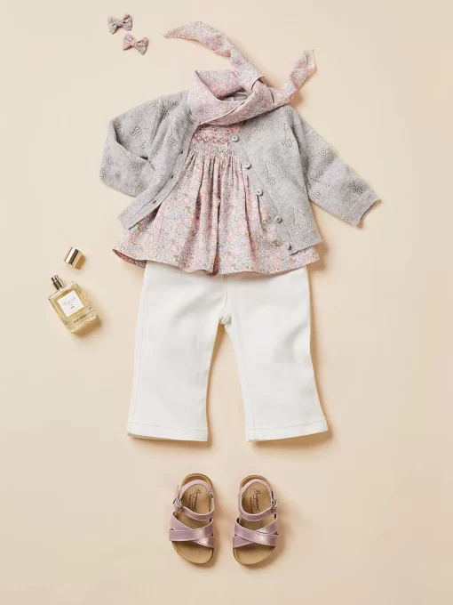 Newborn & Baby Bonpoint Bloomers, Shorts, And Pants | Pantalon Bellino Blanc Lait