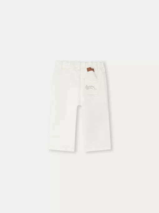 Newborn & Baby Bonpoint Bloomers, Shorts, And Pants | Pantalon Bellino Blanc Lait